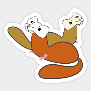 Malayan weasel 2 Sticker